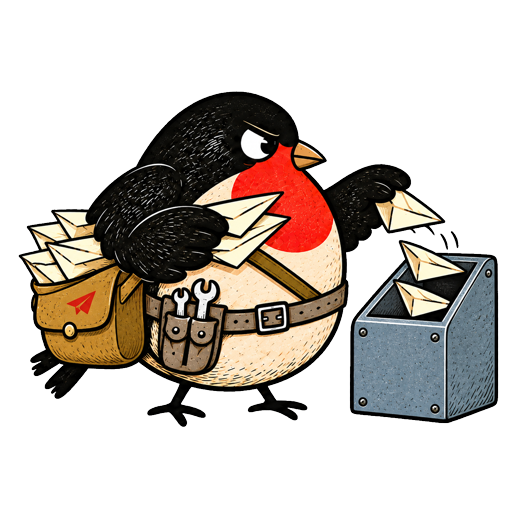 The Linnet dispatching a batch of messages