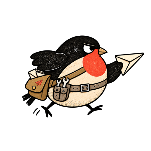 The Linnet mail courier carrying a message