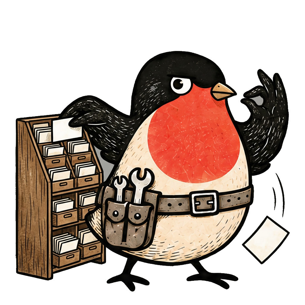 Linnet sorting the customer records